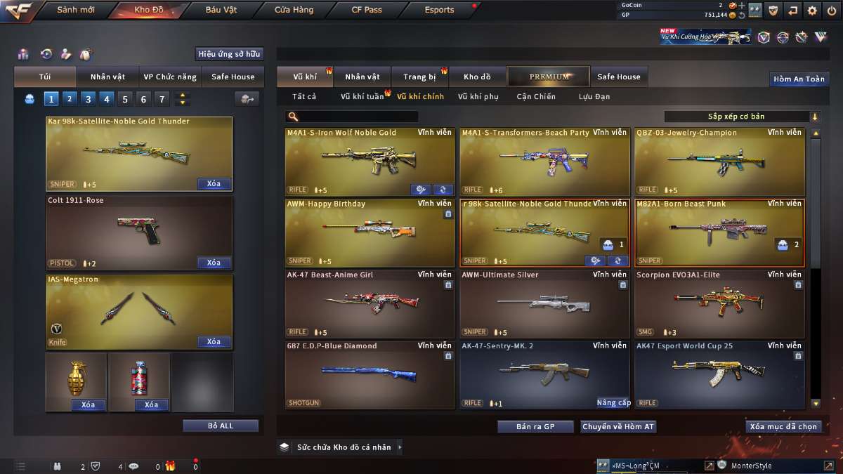 shop acc cf uy tin gia re